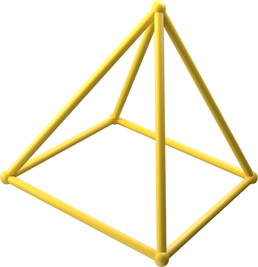 3D Pyramid Outline